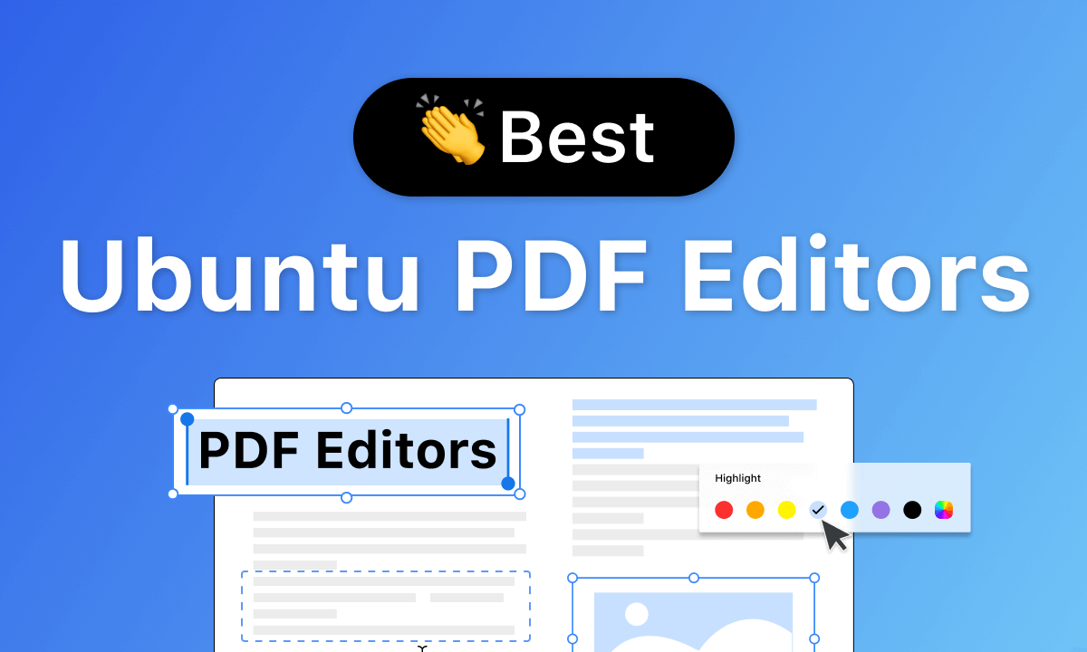 Best Ubuntu PDF Editors