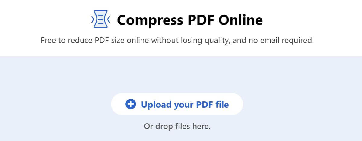 Upload a PDF File to Compress