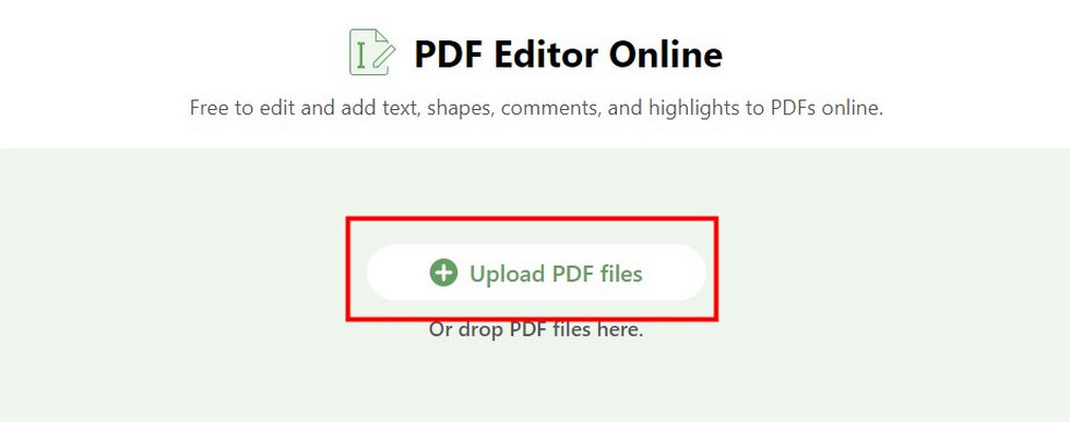 Add a PDF to PDFgear Editor Online