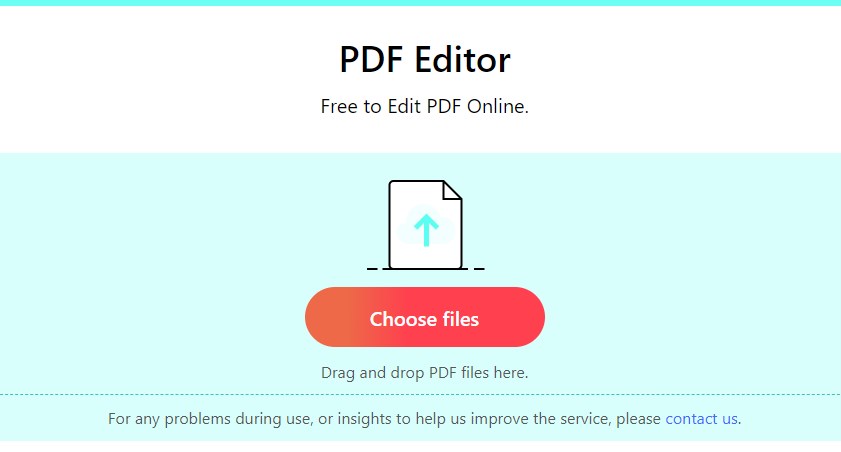 Open PDF File with Online Editor