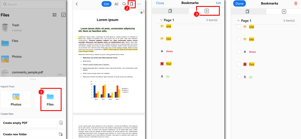 View Comments in PDF on Android with PDFgear