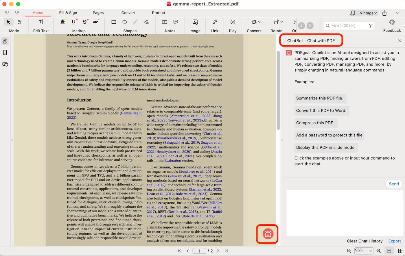 View PDF in PDFgear Software