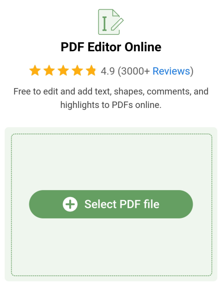 Visit PDFgear Online PDF Editor