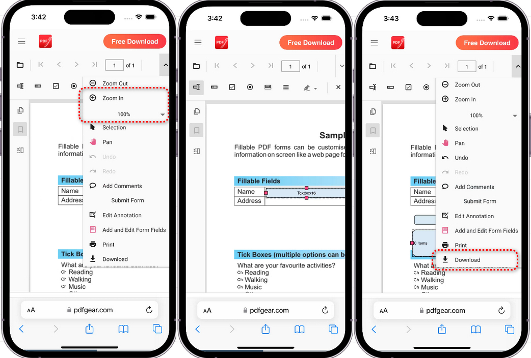 Make Fillable PDF on Mobile