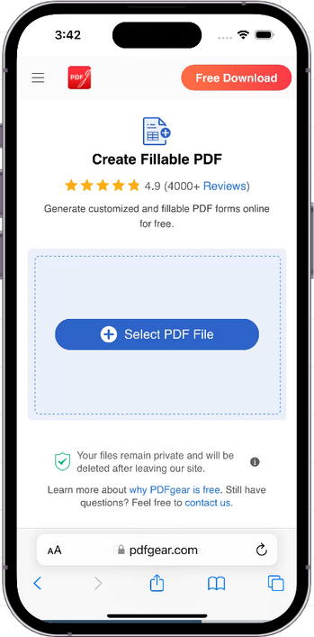 Select PDF File