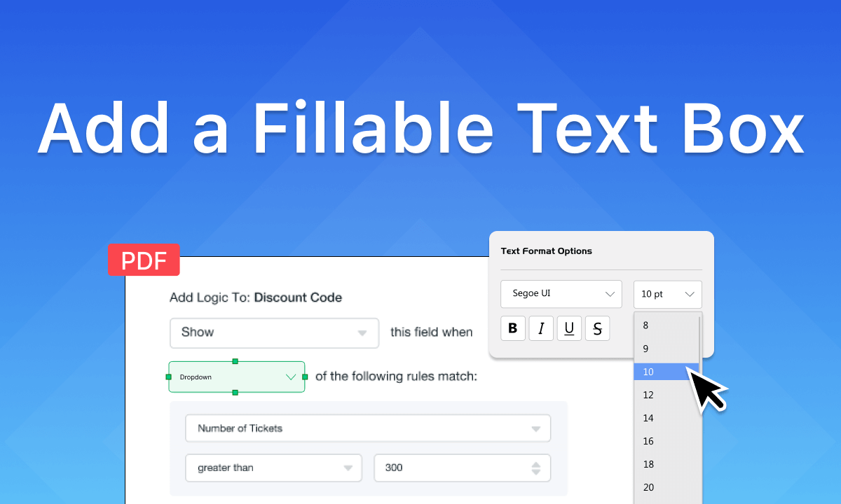 How to Add a Fillable Text Box in PDF