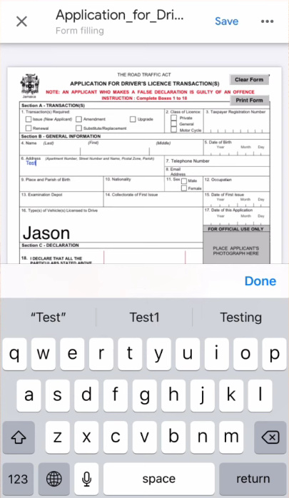 Type in