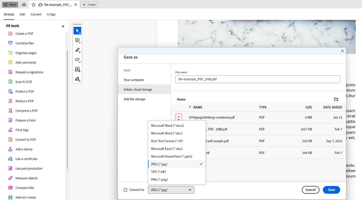Rasterize PDF in Acrobat