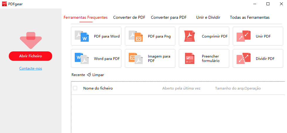 Abra PDF para assinar com PDFgear