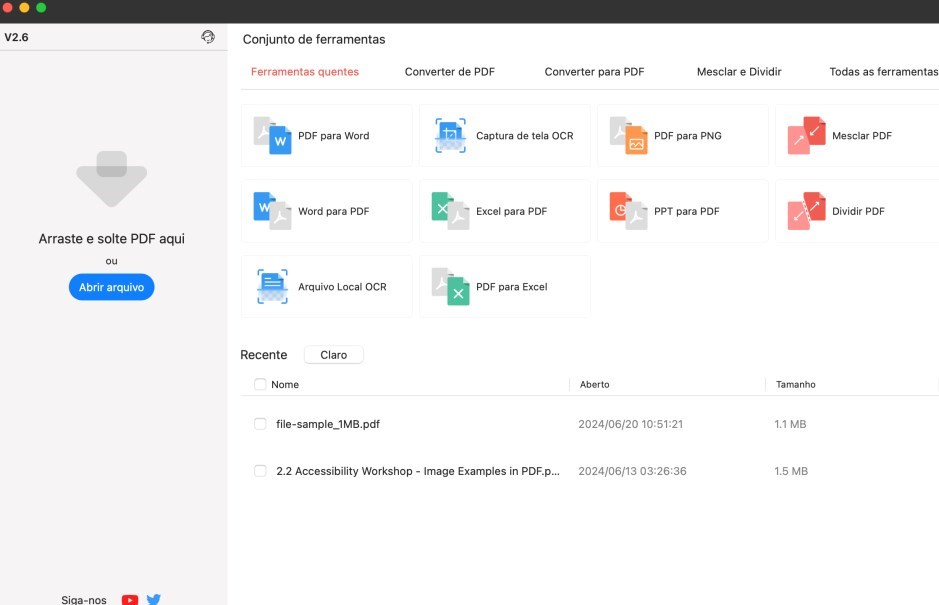 Abrir Arquivo PDF no Mac