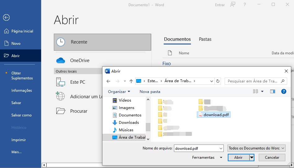 como editar pdf no word