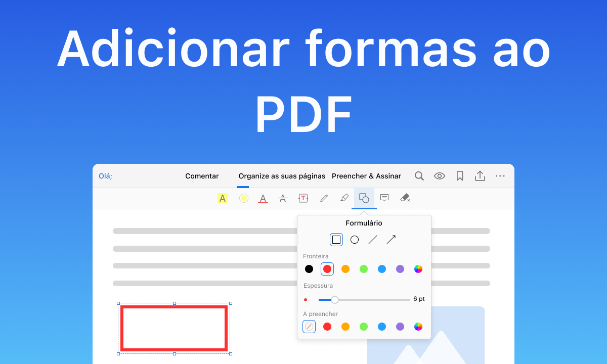 Adicionar formas ao PDF 