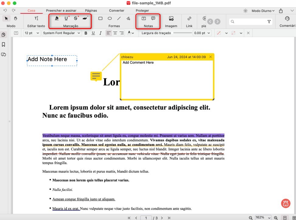 Anotar um PDF no Mac