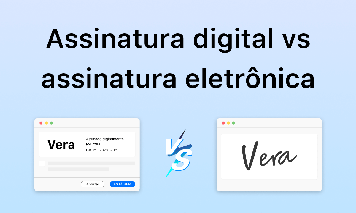 Diferença entre assinatura digital e assinatura eletrônica