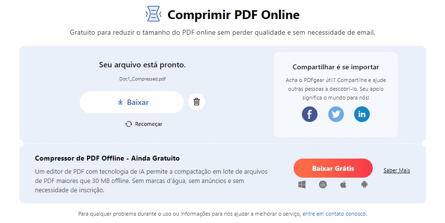 como diminuir tamanho de pdf