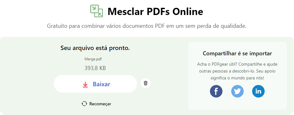 Baixar Arquivo Unido