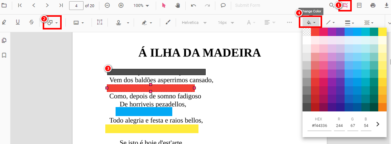 Ocultar Texto em PDF Online