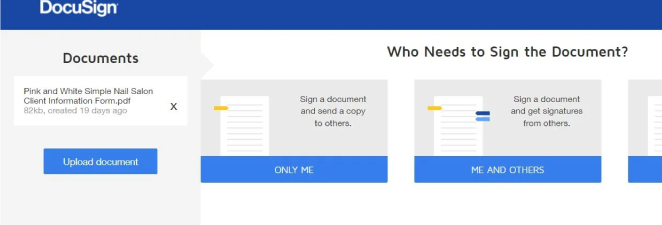 Carregue PDF para assinar no Chrome