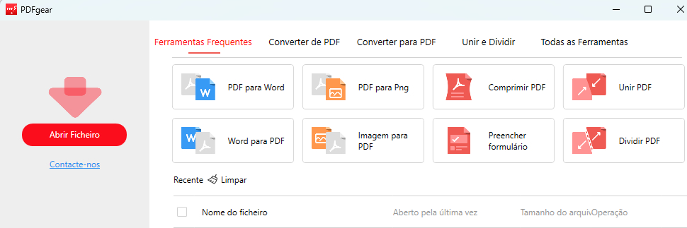 Importe o PDF para o PDFgear