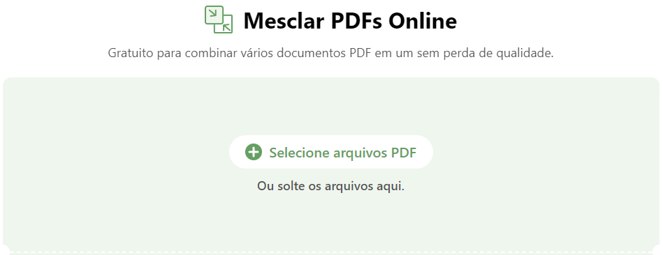 Combinar PDF no PDFgear
