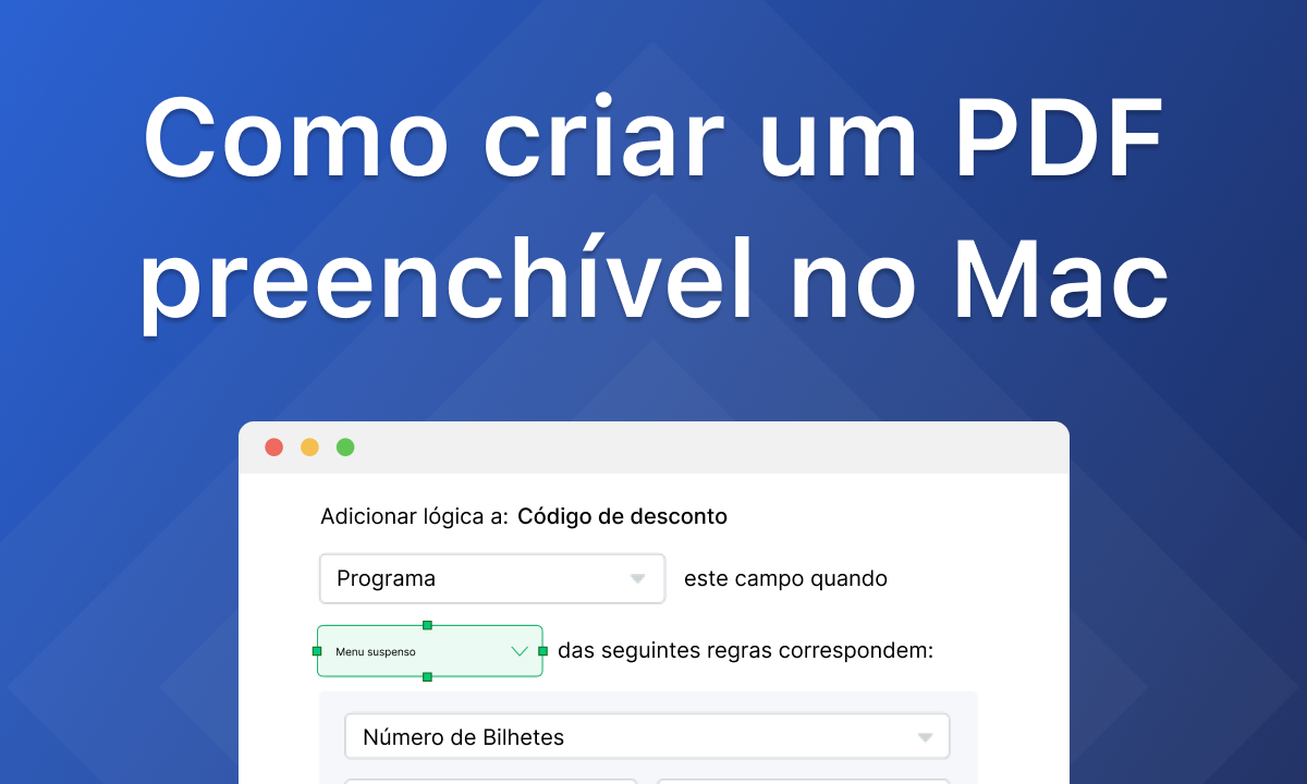 Como criar um PDF preenchível no Mac 