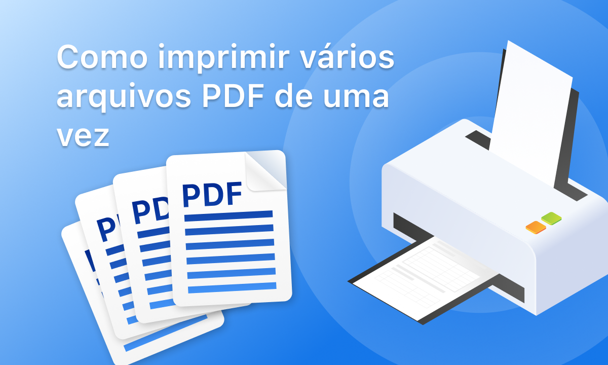 Como imprimir vários arquivos PDF de uma vez