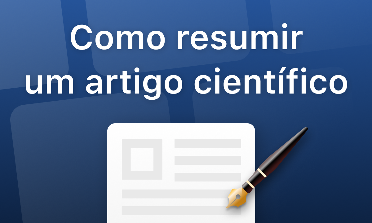 Como resumir um artigo científico