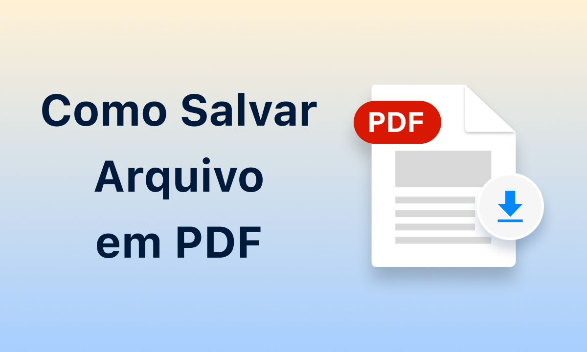 como salvar em pdf