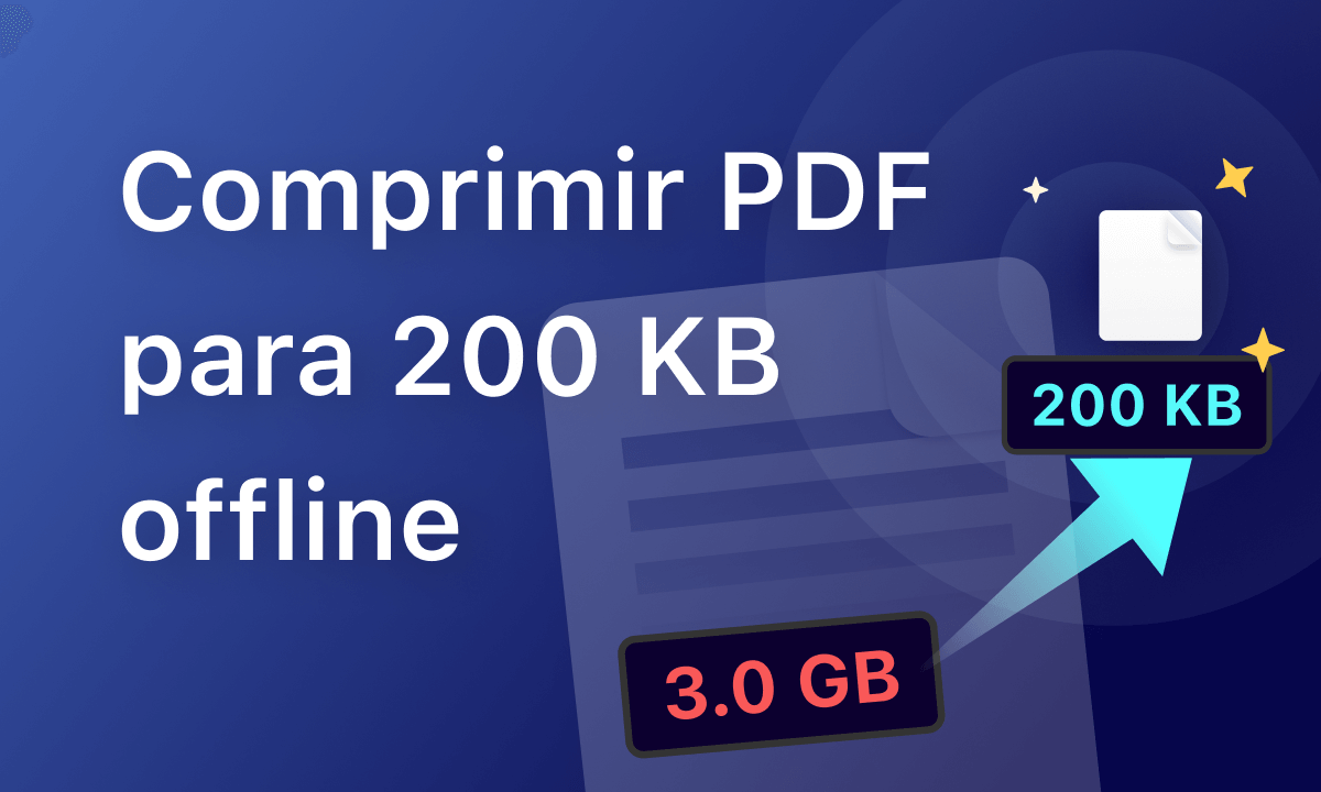 Como comprimir PDF para 200 KB offline