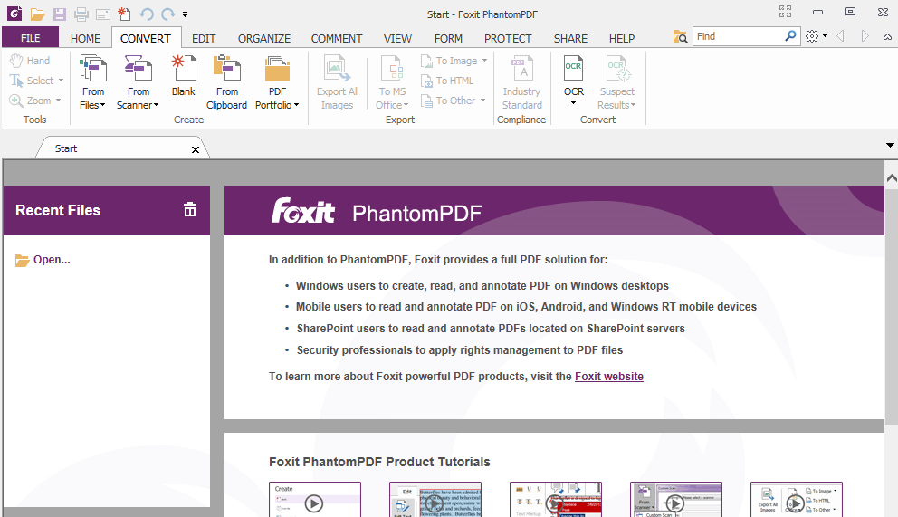 Conversor de JPG para PDF usando Foxit PhantomPDF
