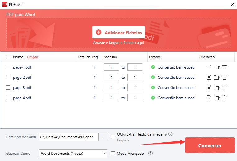 Converta PDF para Word editável gratuito agora