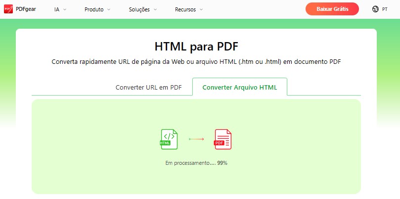como transformar link em pdf 