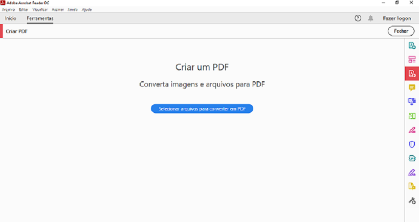 Converter JPG para PDF com Adobe Acrobat DC