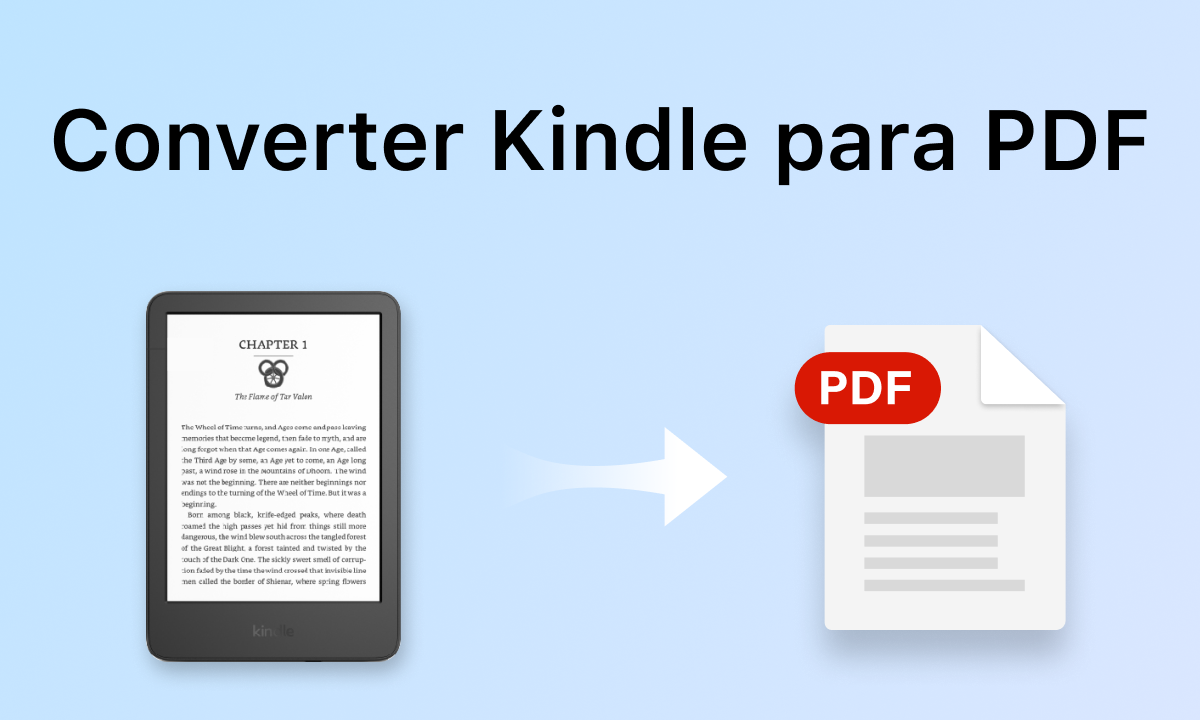 Converter Kindle para PDF