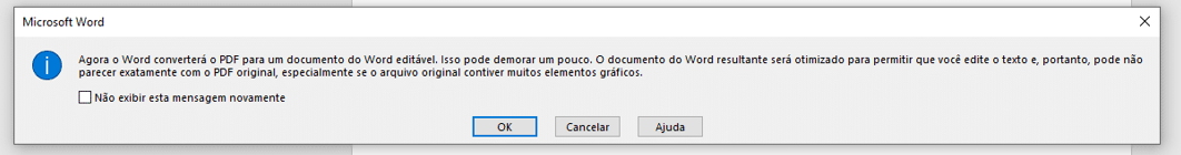 Converter PDF no Microsoft Word
