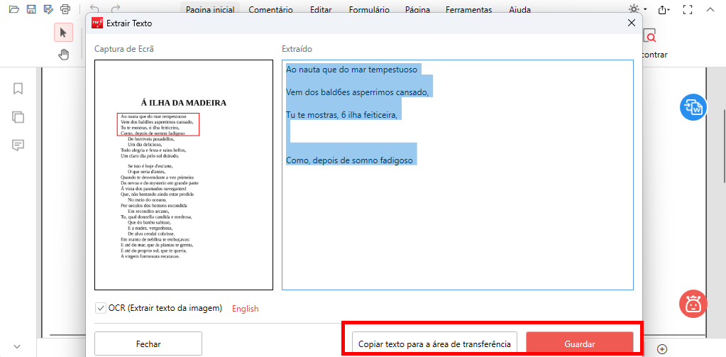 Copiar Texto do PDF Usando OCR do PDFgear