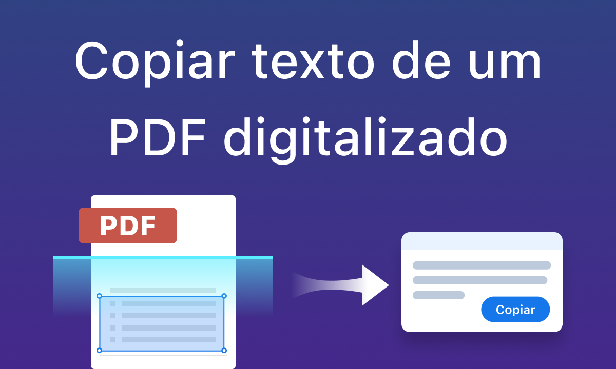 Copiar texto de um PDF digitalizado