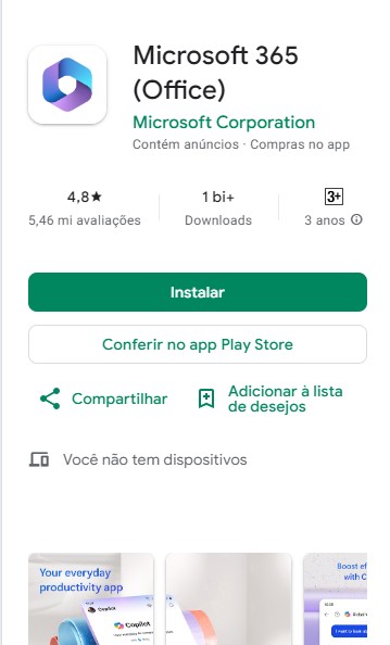 Criar e editar PDF no celular grátis no Microsoft Office