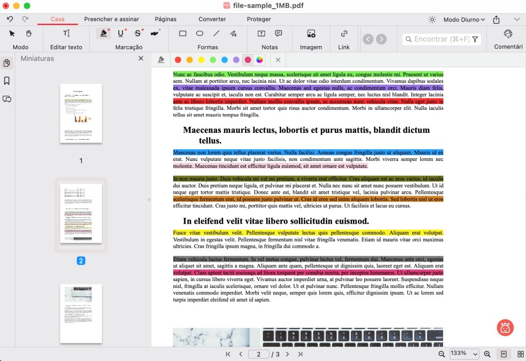 Destacar PDF no Mac Usando PDFgear