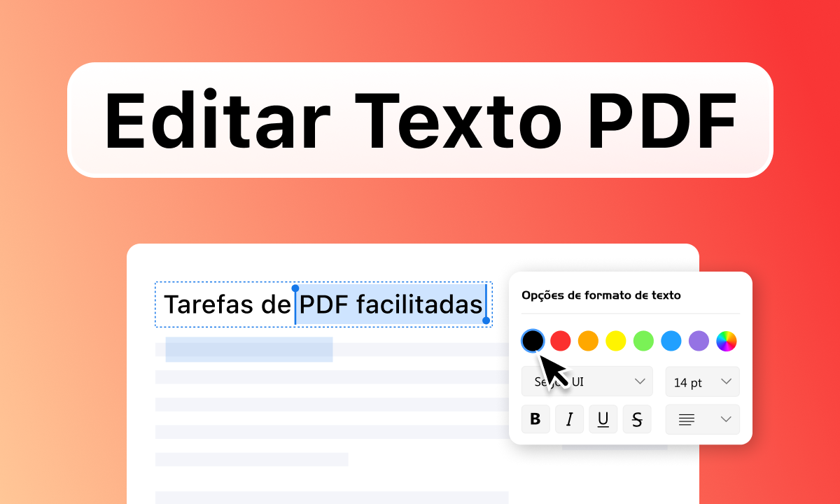 Editar PDF - Editor de PDF grátis direto no seu navegador