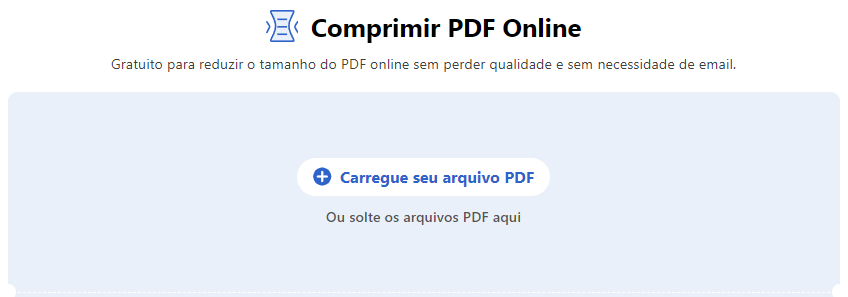 Carregar o PDF para o PDFgear Online