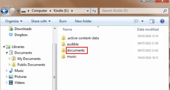como enviar um pdf para o kindle