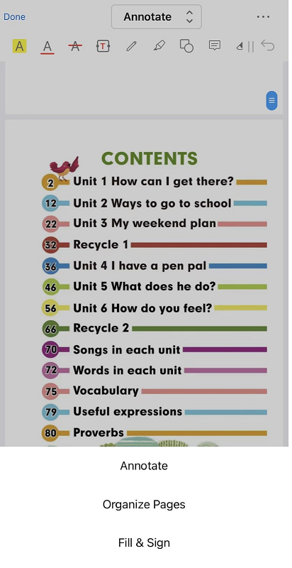 Escolha Ferramentas de edição