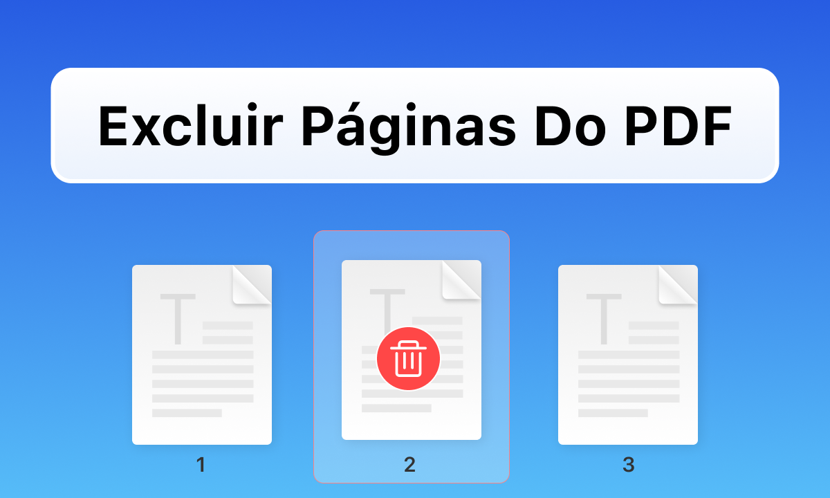 Excluir páginas do PDF