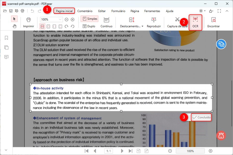 Extraia Texto Digitalizado de PDF com OCR