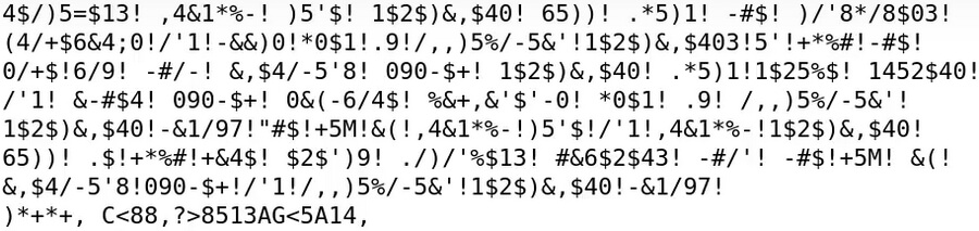 Exemplo de Texto Corrompido Copiado do PDF