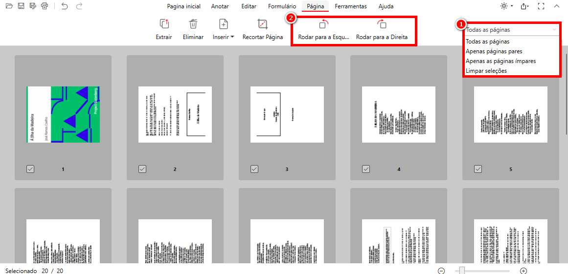 Como Fazer PDF para Paisagem de Retrato