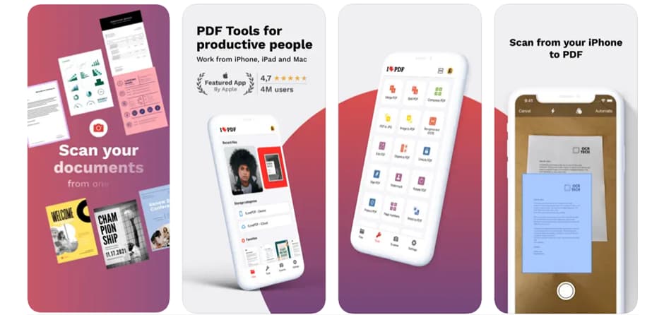 App Scanner iLove PDF