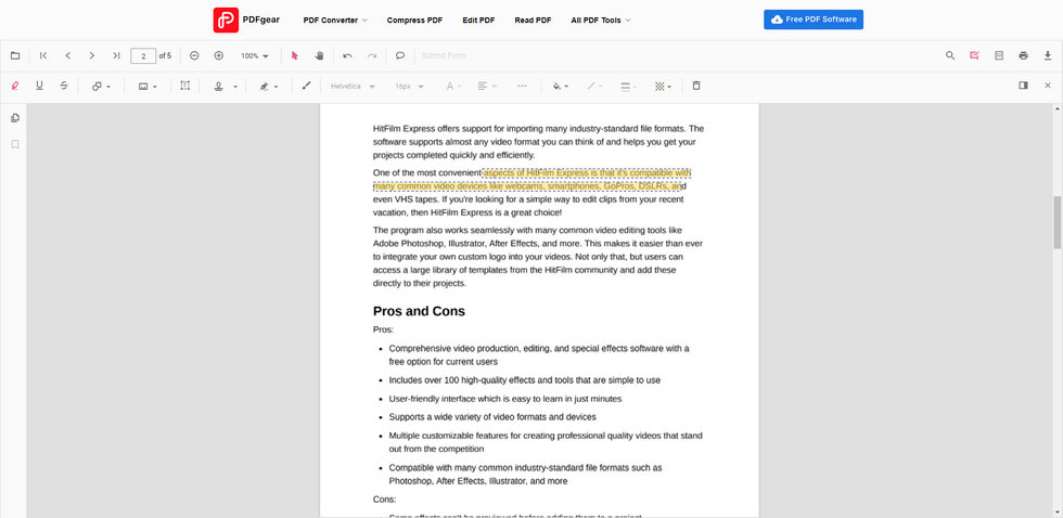 Importar arquivo PDF