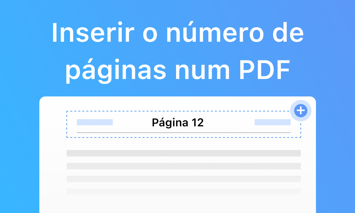 Inserir o número de páginas num PDF